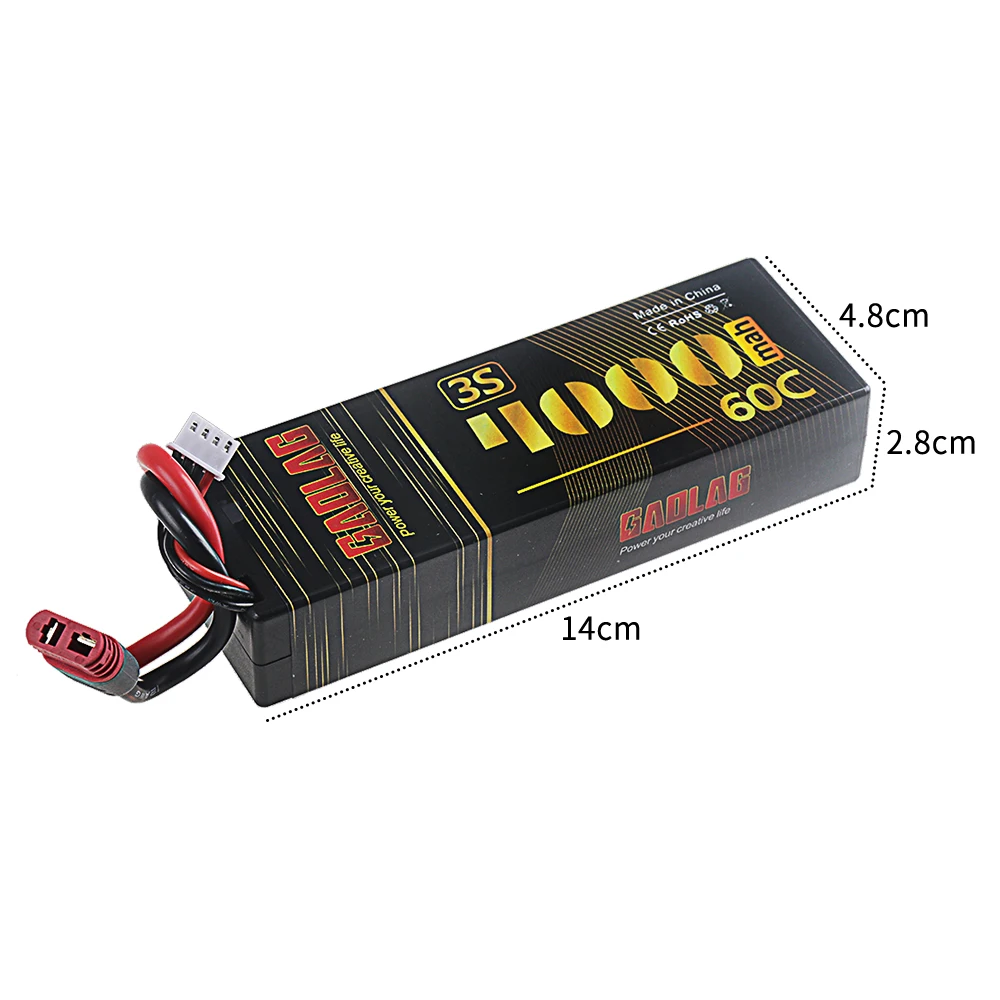 3S 11.1V LiPo Battery 60C 4000mah With T Deans XT60 Plug for RC Car Boat Truck Helicopter Airplane Racing Models