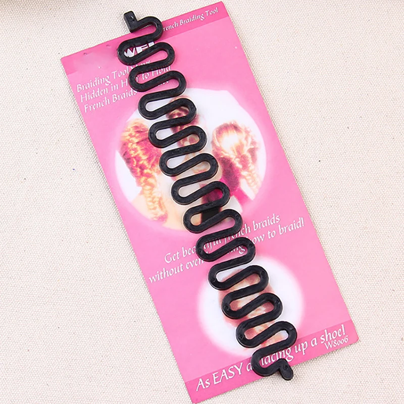 1pcs preto moda magia cabelo trança cabelo de onda de plástico tress feminino cabelo trança ferramentas de estilo de cabelo decoração de cabelo para menina