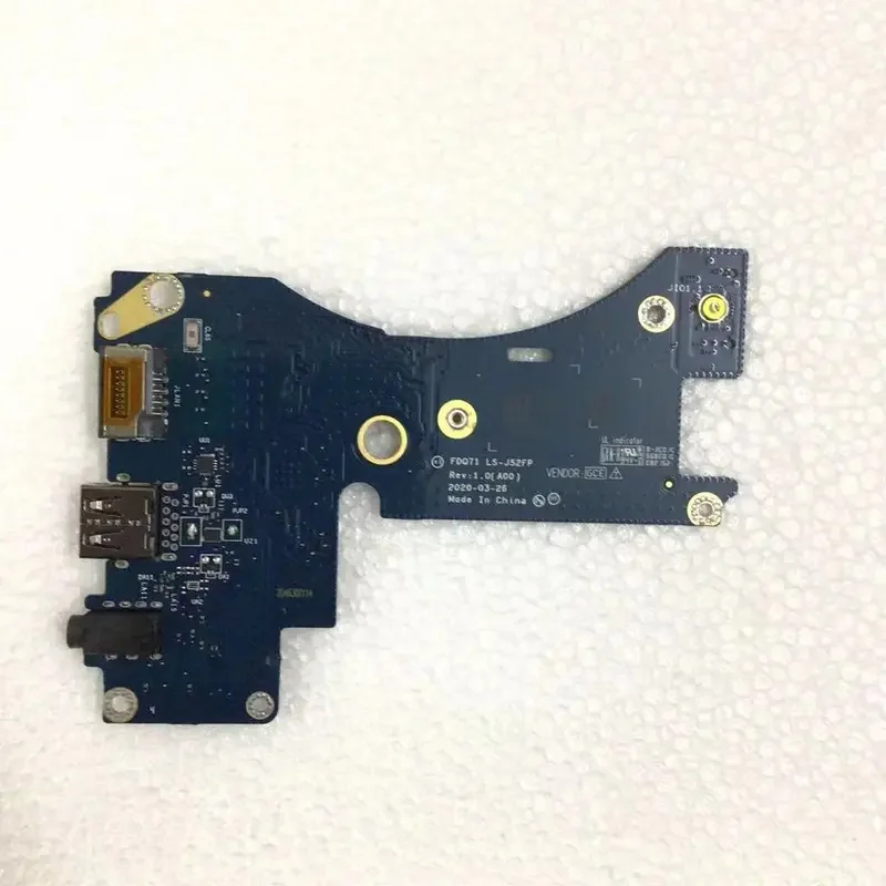 N+ LS-J52FP USB Audio LAN IO Board 0KJJCW For Dell Alienware M17 R3 Laptop Interface Small Board