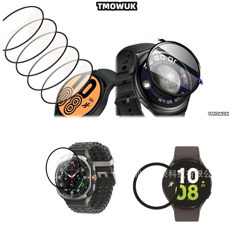 

Flexible 3D Curved Protective Film - Full Cover For Samsung Galaxy Watch 4 5 6 7 Ultra FE PRO 47 44 43mm 40mm