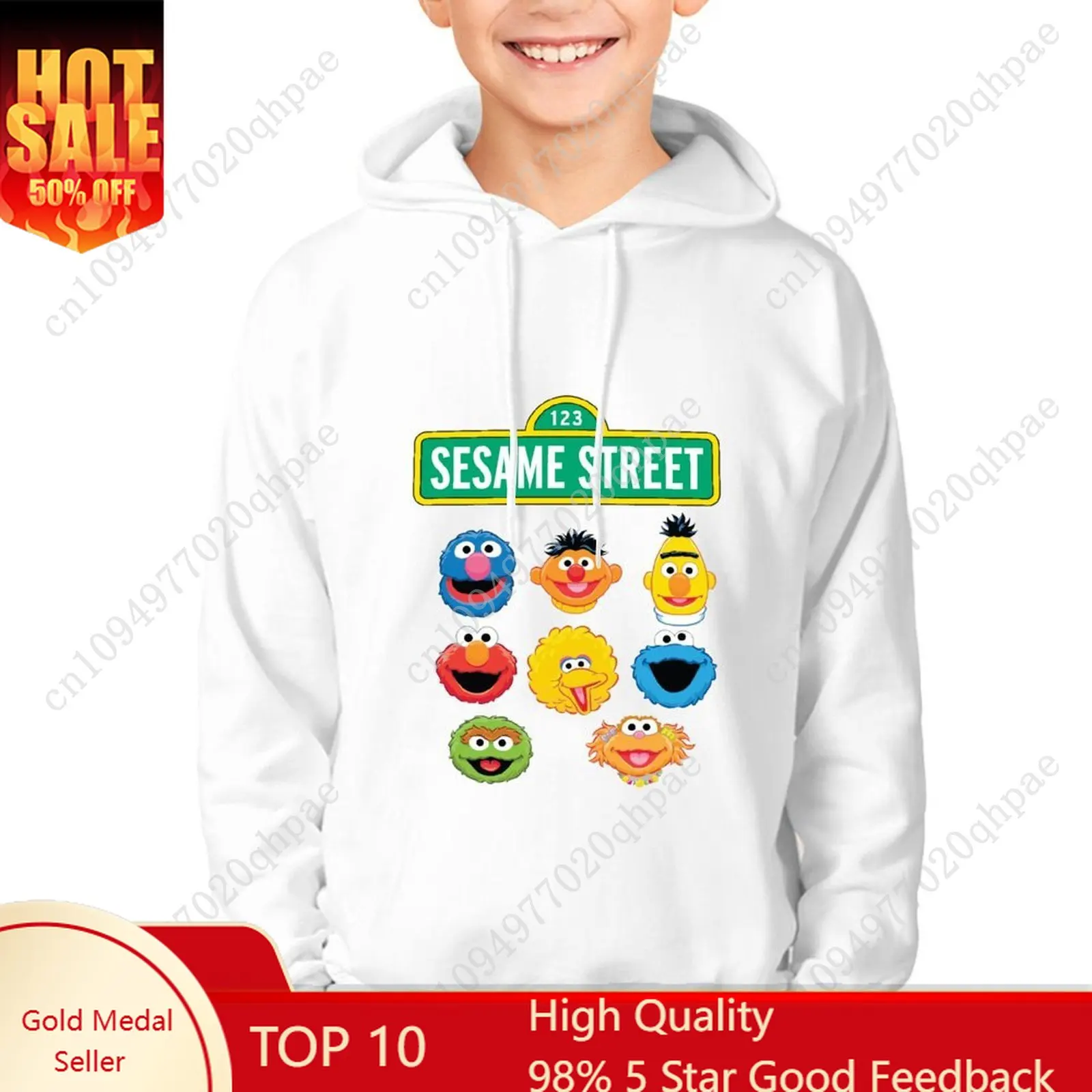 

S-Sesames S-Streets Hoodie Boys Girls Childs Cotton High Quality Sweatshirt Lightweight Comfortable Custom Made Autumn Tops