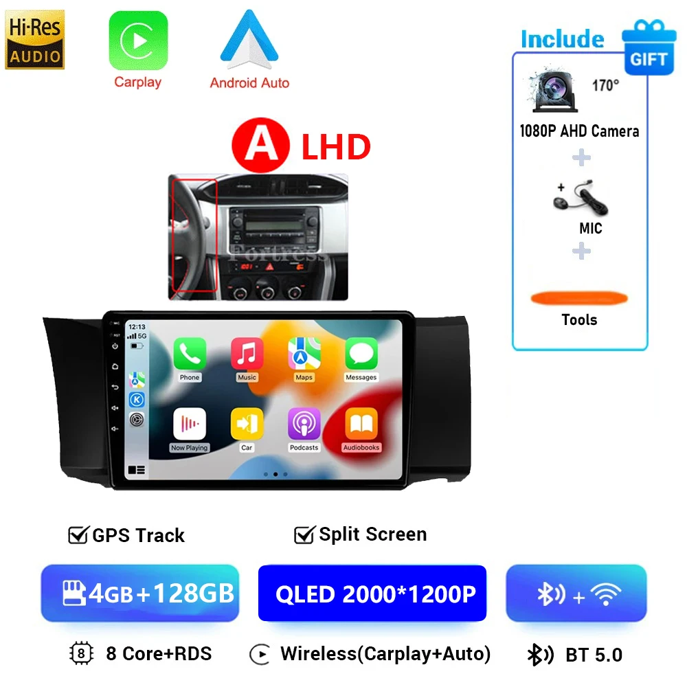Android 16 Autoradio Voor Toyota GT86 GT 86 Subaru BRZ Scion FRS 2012 2013-2016 Multimedia Auto Stereo Video radio Carplay GPS