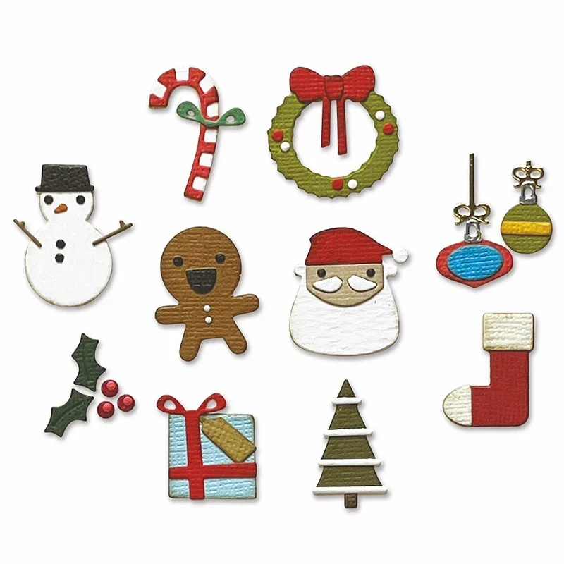 2023 New Christmas Tree Heart Candy Metal Cutting Dies For DIY Making Paper Greeting Card Decoration Scrapbooking No Stamps Sets