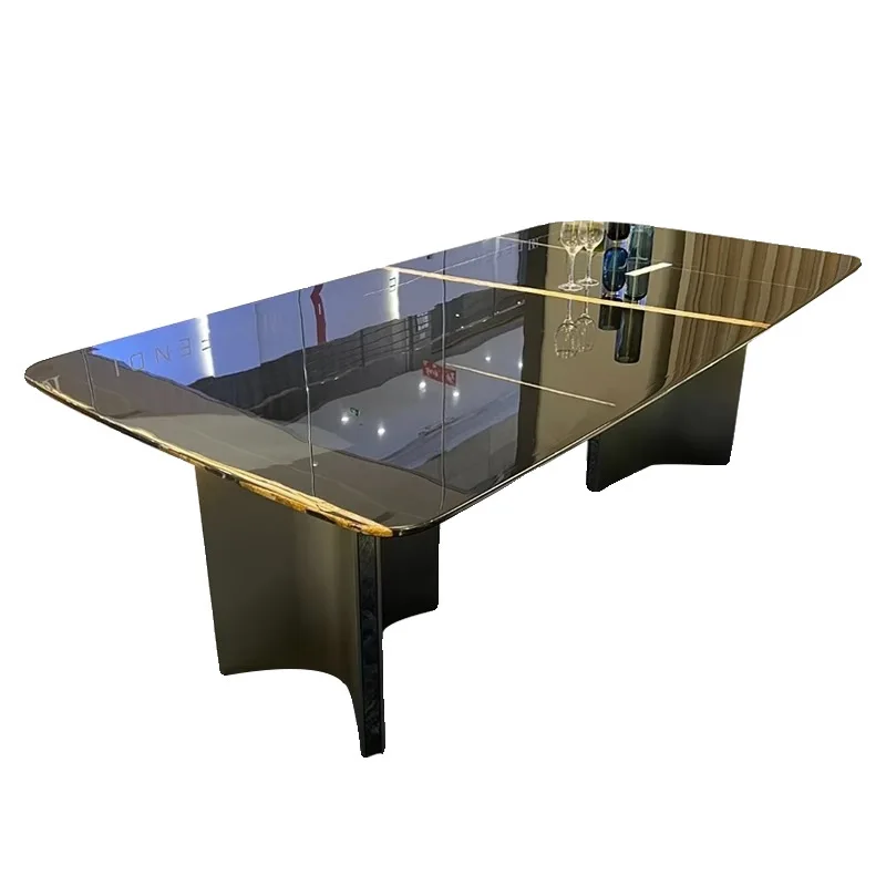 

Marble High-end Dining Table Villa High-end Modern Home Light Luxury