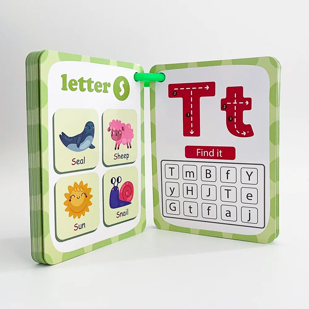 30 SZTUK KART Z NADRUKIEM ALFABETU, KARTY EDUKACYJNE DO Nauki Angielskiego Dla Dzieci