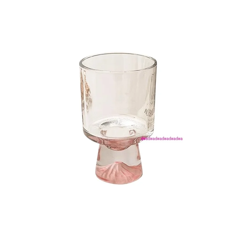 

High-value iceberg tall glass creative niche cup with pink drink cup household water cup high-end