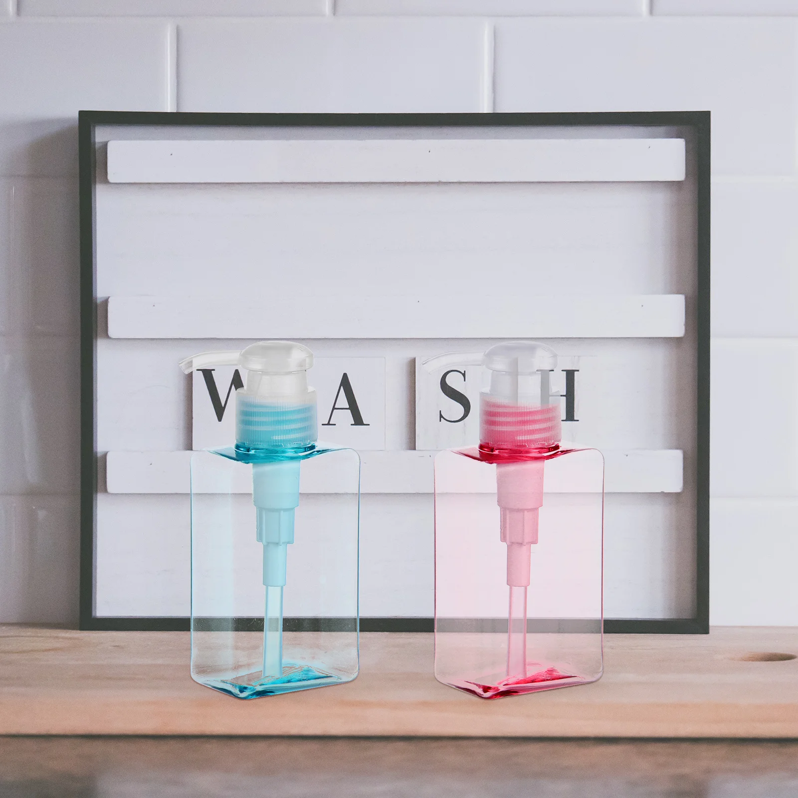 

3pcs 100Ml Press Type Empty Bottle Set Transparent Plastic Pump Bottles For Travel Refillable Toiletries Container Leakproof