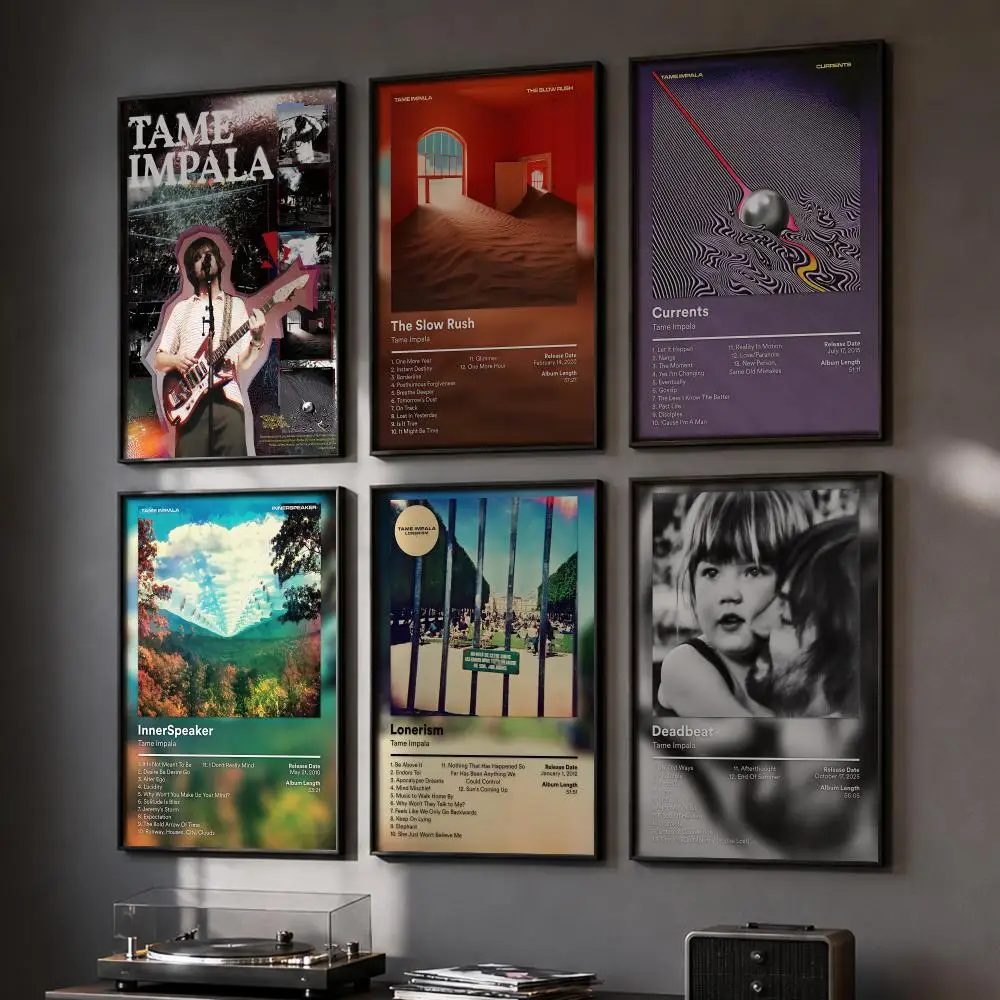 T-Tame Impala Rap Album Poster HD Wall Art Wall Stickers Home Living Room Bedroom Bar Office Decor Prints