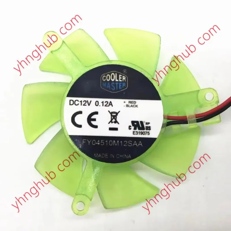 

Master FY04510M12SAA DC 12V 0.12A 45x45x10mm Cooling Fan