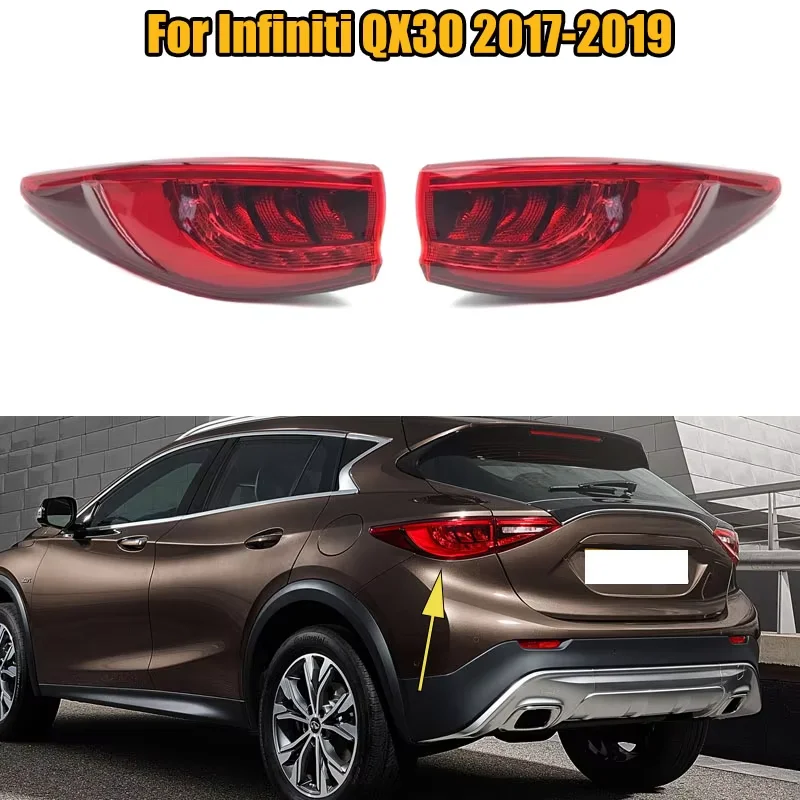 

Для Infiniti QX30 2017 2018 2019, светодиодный задний фонарь, стоп-сигнал, задний фонарь заднего хода, автомобильные аксессуары