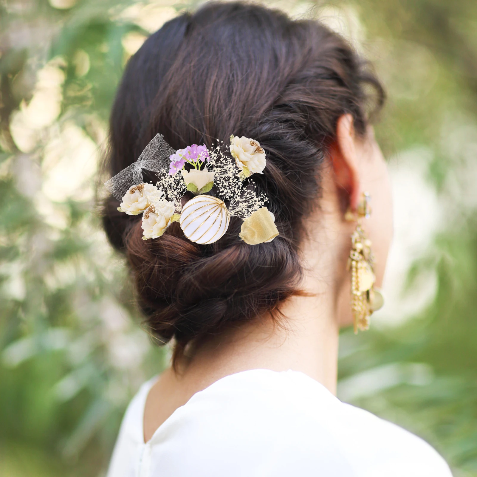 

18pcs Silk Flower Pin Japanese Style Kimono Hair Accessories Durable Cloth Flowers For Party Wedding Cosplay Festival Attire