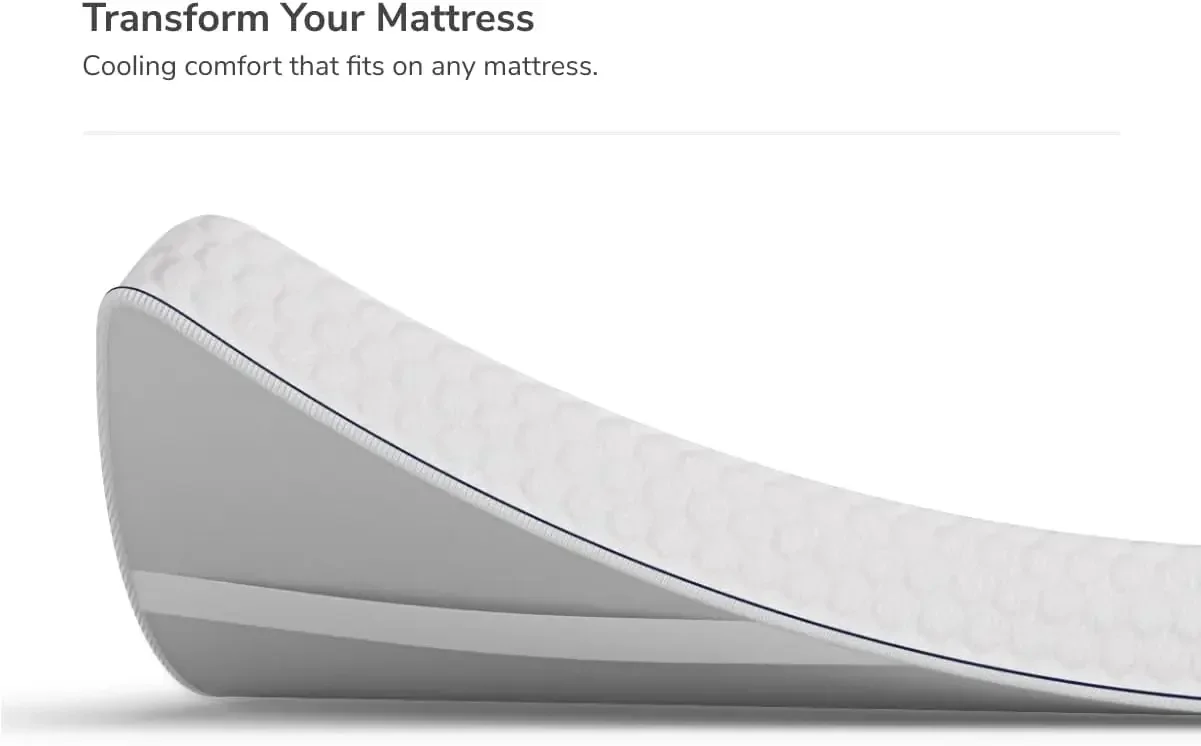 GlacioTex Premium Mattress Topper - Luxury Firm, Queen