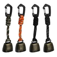 Bear Bell Camping Tent Protection Bell Outdoor Metal Bell Pendant Camping Bell Accessory with Mute Function for Camping Hiking