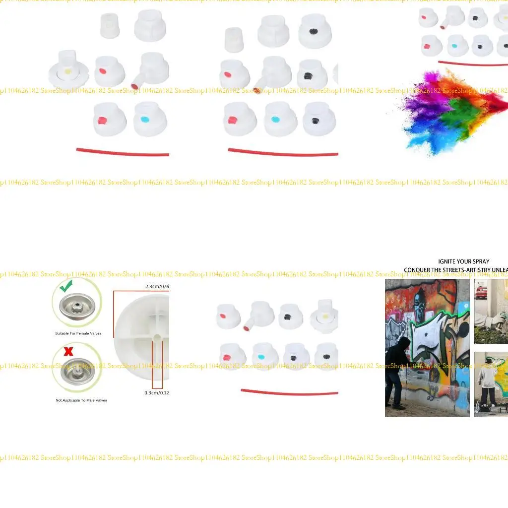 

Q2Q4 10Pcs Universal Adapter Set for Sprayer Bottle Nozzles and Female Paint Can