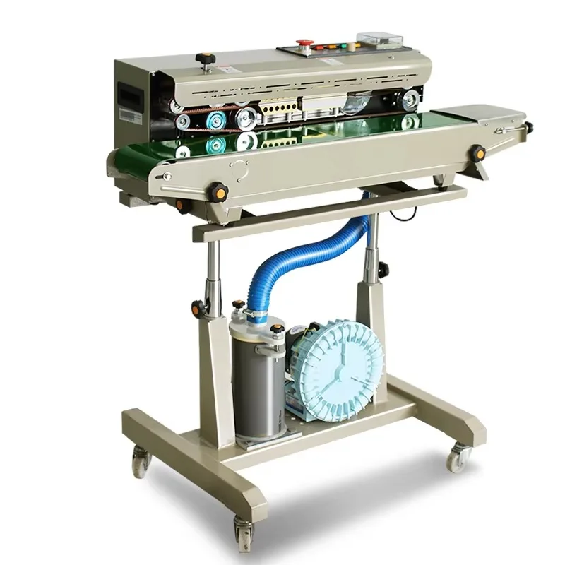 

Industrial Automatic Vacuum Sealing With Nitrogen Gas Flushing Function Food Fresh Packaging Sealing Equipment
