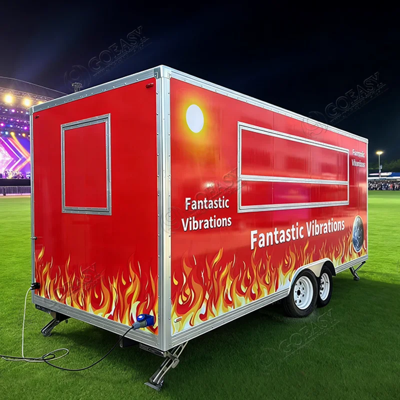 Custom Fast Food Trailer Pizza Truck Burger Cart Mobile Concession Stand Hot Sale 2026