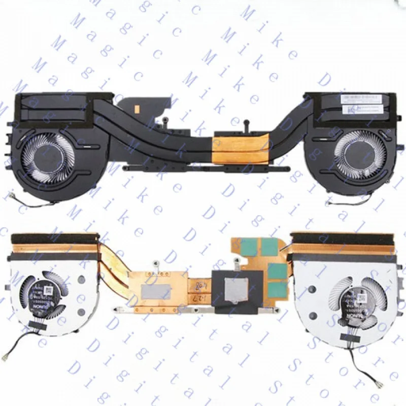 H  For Lenovo ThinkPad X1 Extreme 3rd P1 Gen 3 CPU Cooling Fan Heatsink Radiato