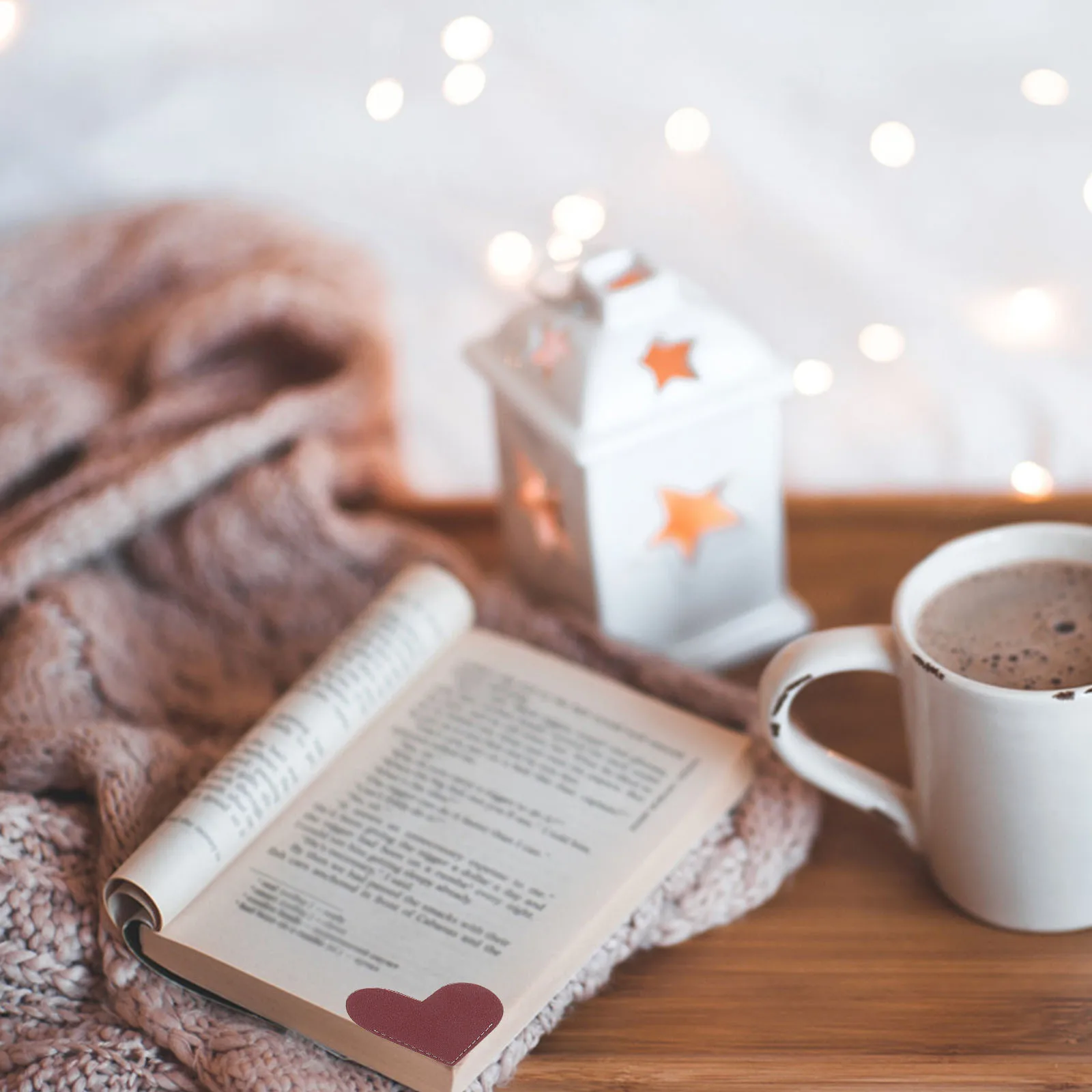 6pcs Heart Bookmarks Mini Handmade Corner Page Markers Portable Lightweight Gift For Family Friends Lovers