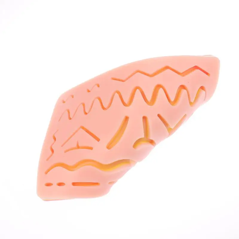 Hot Sale Skin Suture Model Wound Silicone Suture Pad Y Traumatic Suturing Training Pad Reusable Silicone Suture Practice Mat