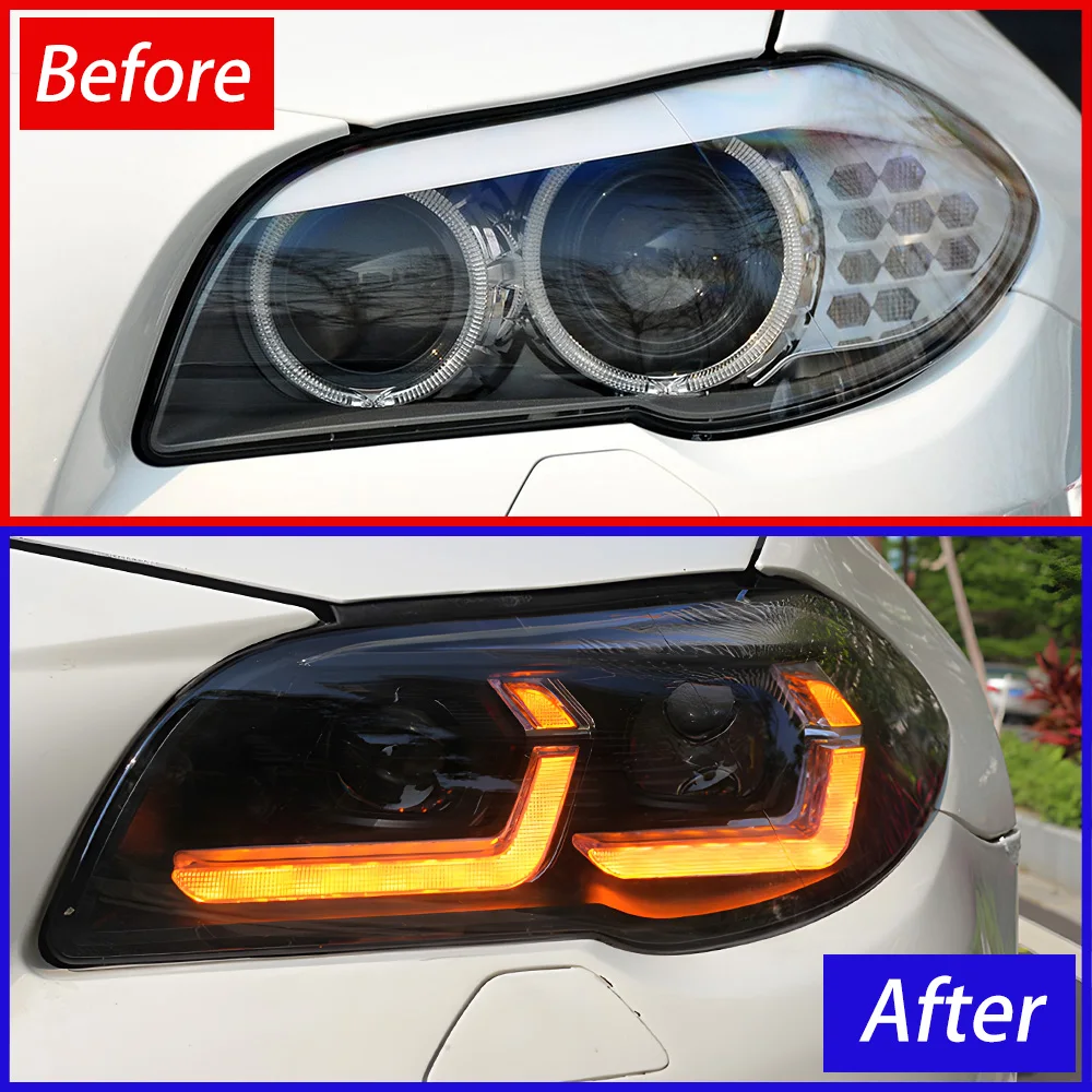For BMW 5 Series F10 2010-2017 Modify High Quality Plug And Play Auto LED Projector Lens Headlight Assembly Car Accessories Tool