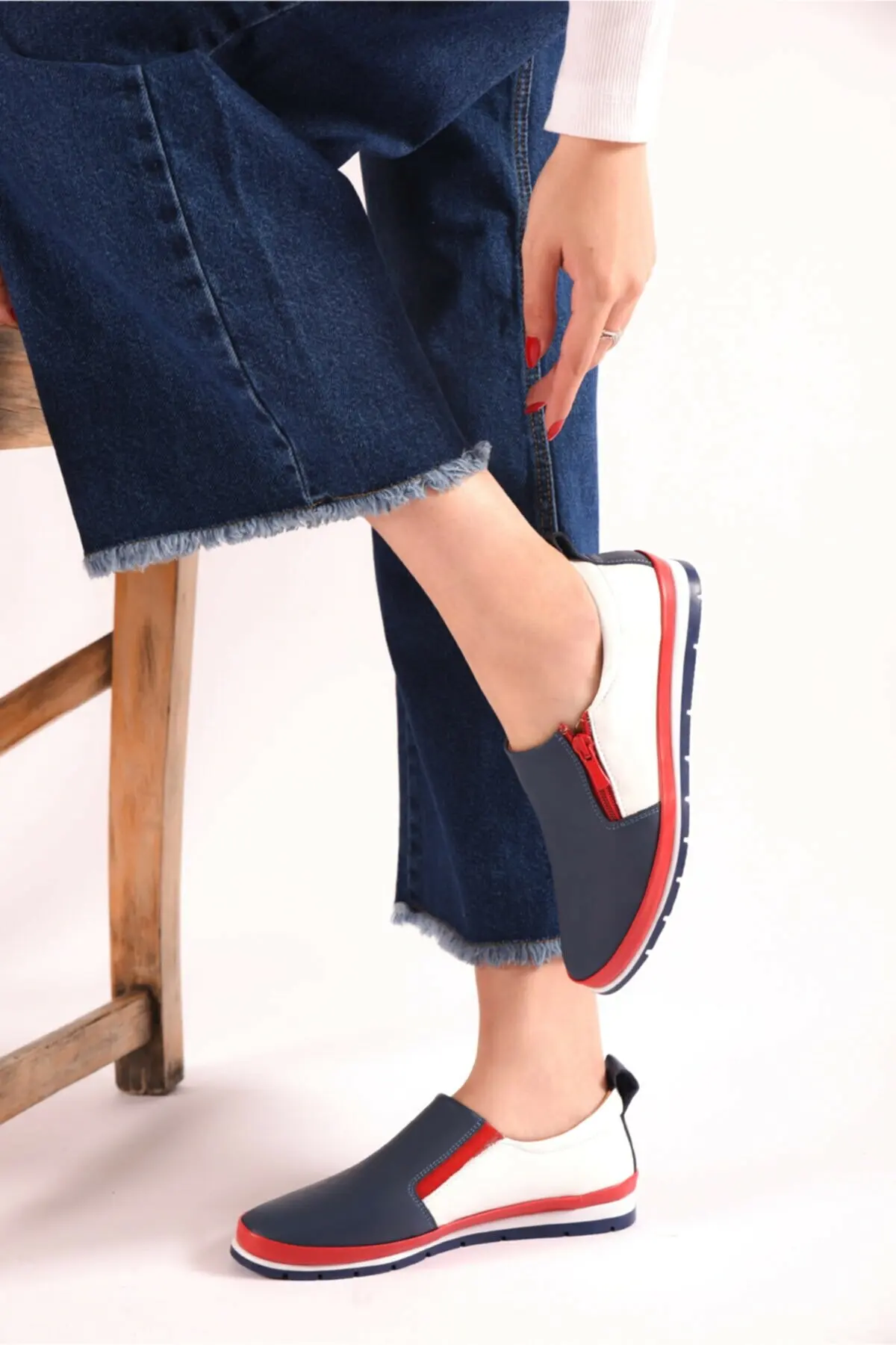 레더 가죽 캐주얼 발레리나 캐주얼 여성용, 편안한, 패션, 가죽