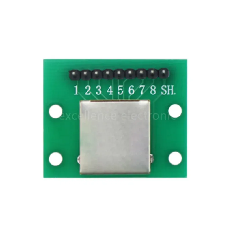 1 placa adaptadora RJ45 a XH2.54: conector Ethernet Modular con placa de ruptura y cabezal de Pin