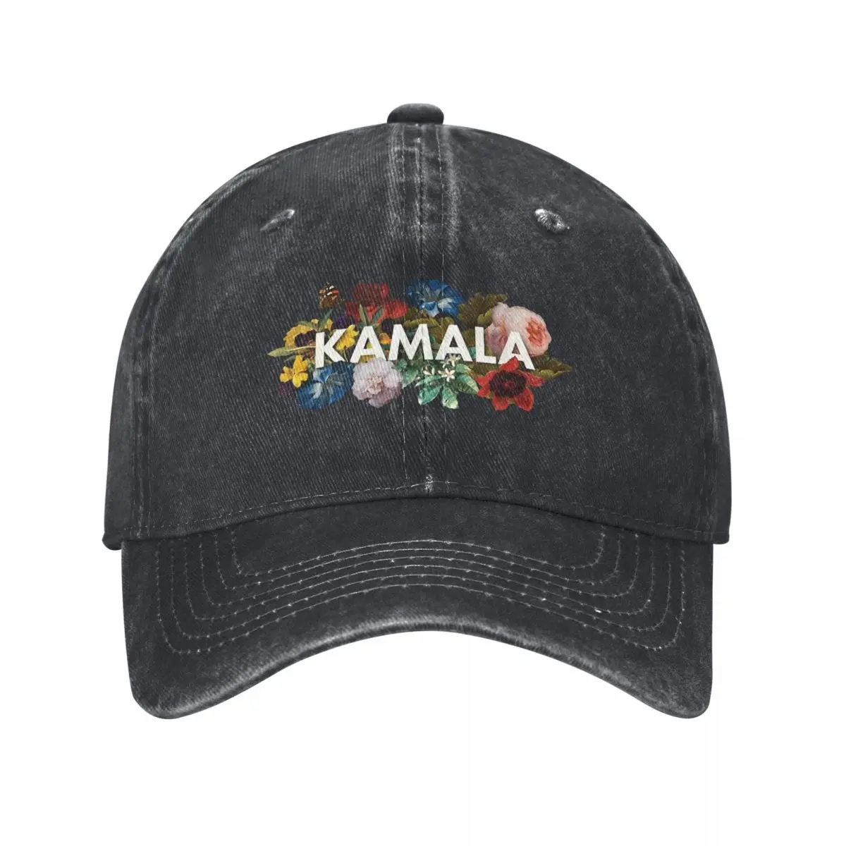 

Kamala Harris Vintage Floral Men Women Baseball Caps First Female President Distressed Cotton Caps Hat Vintage Workouts Snapback