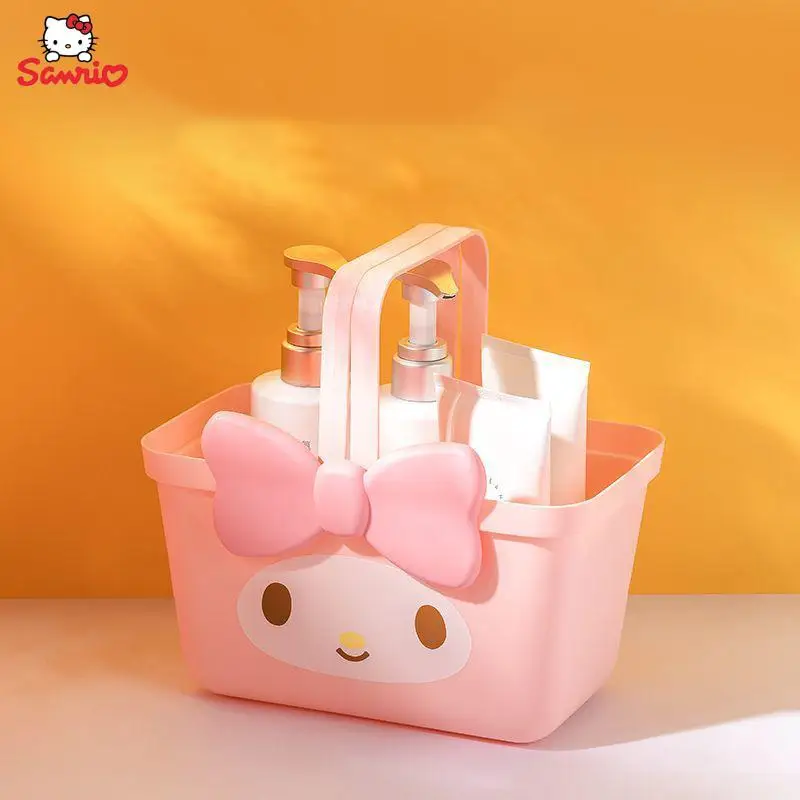 

Kawaii Sanrios Accessories Hello Kittys Cinnamoroll My Melody Cartoon Anime Cute Storage Basket Dormitory Washing Storage Basket