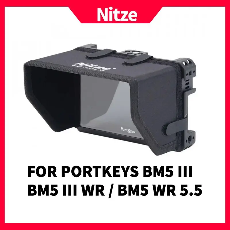 

Nitze Aluminum MONITOR CAGE- JTP2-BM5 WITH SUNHOOD FOR PORTKEYS BM5 III / BM5 III WR / BM5 WR 5.5- JTP2-BM5