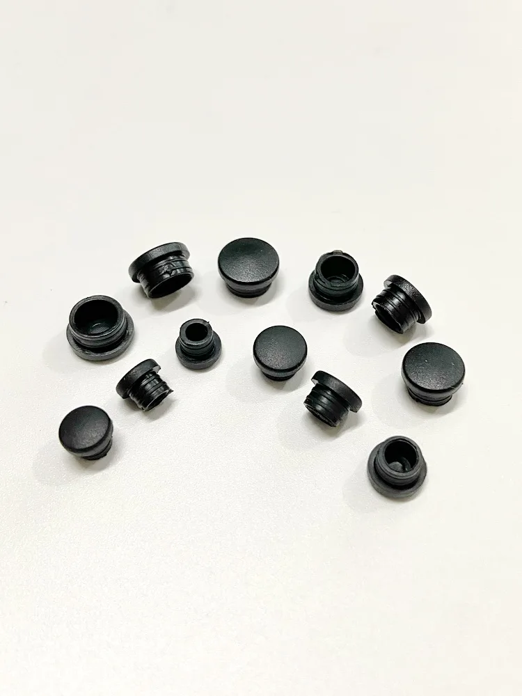 Black TPE Plastic Sealing Pad Dustproof And Insectproof Cover Cap for Case Outlet Hole Screw-type Plug Head