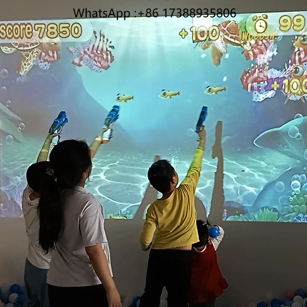 Low Cost Funny Virtual Reality Advertising Equipment museum Exhibition Wall Touch Immersive Indoor Interactive Projection Games