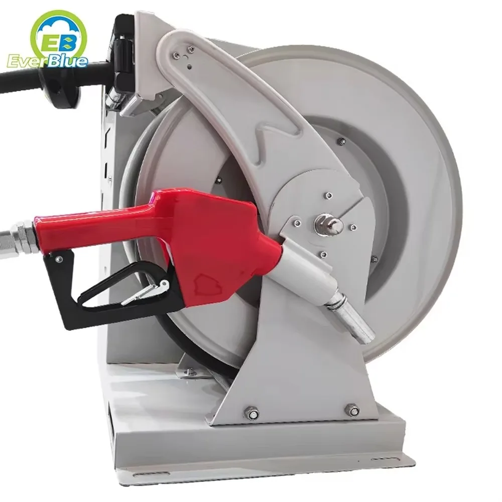 Diesel Pump Set with Wheel Fuel Dispenser High Accuracy Nozzle for Hose Packing All in One Design