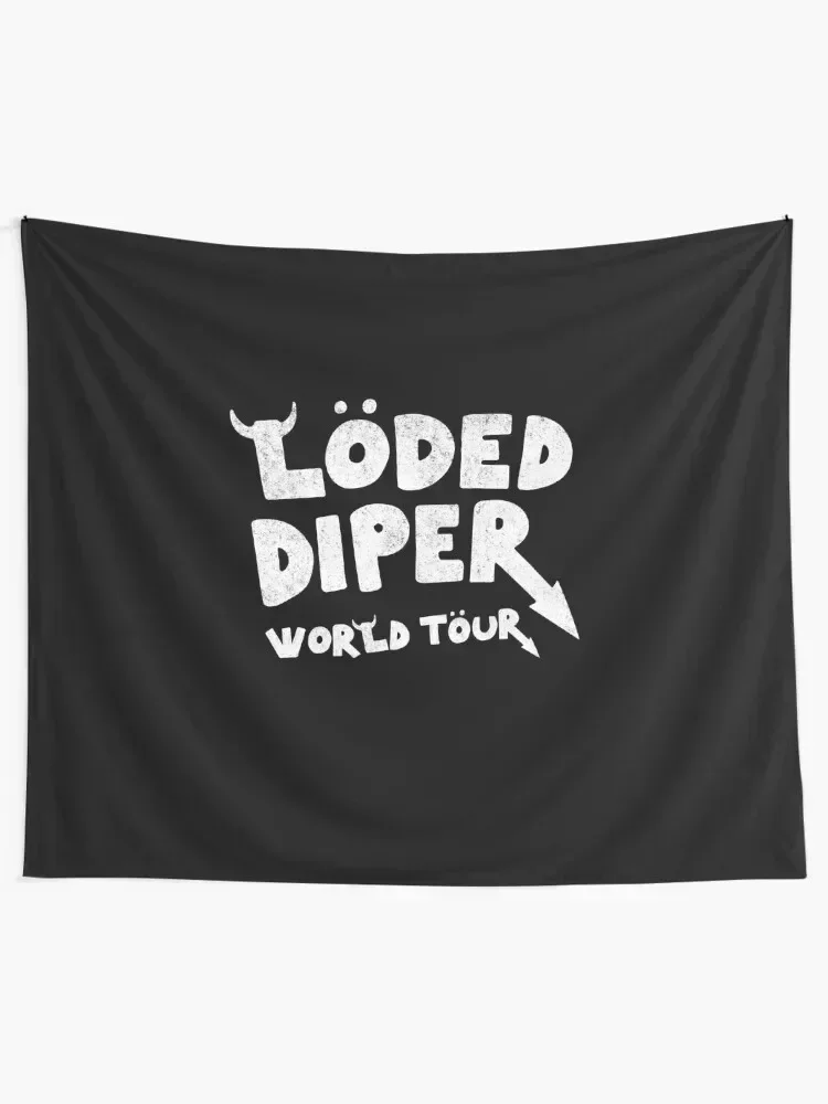 Loded Diper World Tour - vintage original design Tapestry Mushroom Bathroom Decor Bedroom Decoration Tapestry