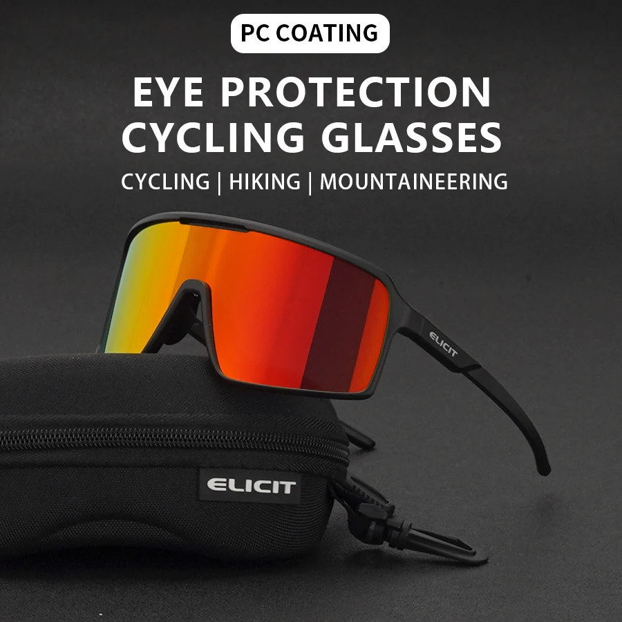 ELICIT Cycling Eyewear Outdoor Sports Sunglasses Road Bike Mountain Bicycle Gafas Men And Women UV400 Protective Glasses