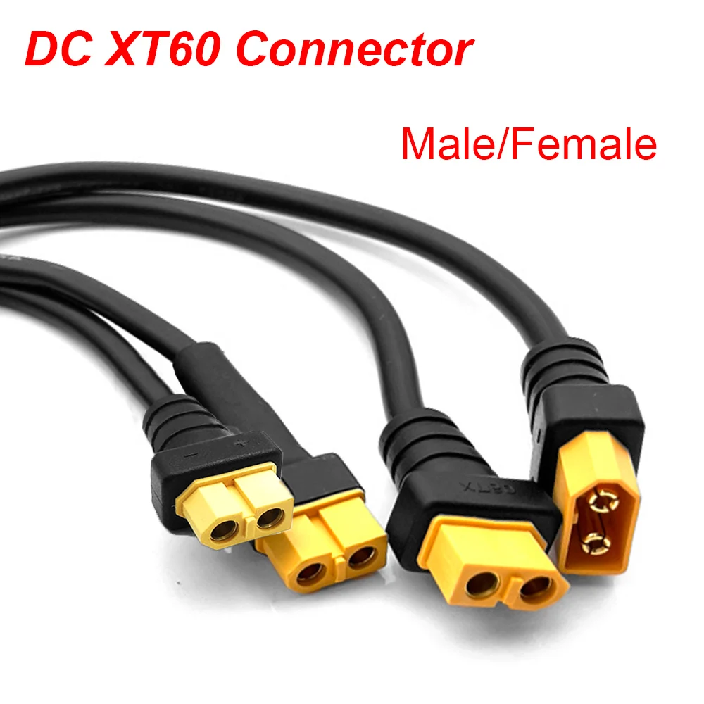 XT60 Plug Male/Female Cable Wire to DC 5.5*2.1mm 5.5*2.5mm 14AWG Connector Battery Charging Adapter Cable For RC Battery Charger