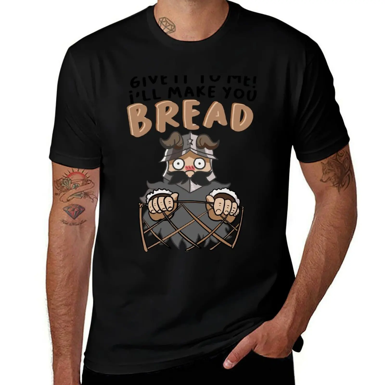 I'll Make You Bread Dungeon Meshi Senshi T-Shirt Work Daily Short Sleeve Top T-Shirt