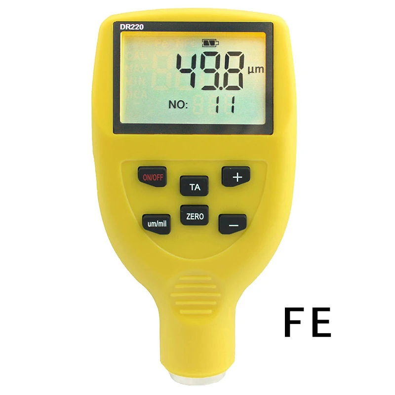 DONGRU DR230 Fe NFe High precision coating thickness gauge Magnetic principles and eddy currents 0-2000uM 0.1uM DR320 330 220