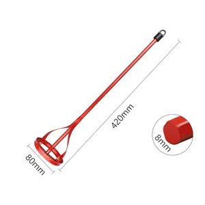 Paint Painting Mixing Paddle Rod for Electric Drill, Agitator Construction, Putty, Grouting Cement, Tool Mortar, HEXAGONAL AXIS 8 Main Sales Mixer Mixer - №1