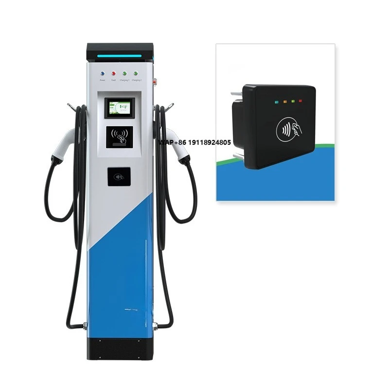 2*22kw AC Each 22kw Ev Mode3 Charger Electric Ev Charging Station Charging Pile with Pos Debit Card Reader