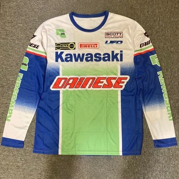 

Autumn Men's Crew Neck Long Sleeve T-Shirt Kawasaki Simple Leisure Breathable Quick-Drying Comfortable Outdoor Sports Top