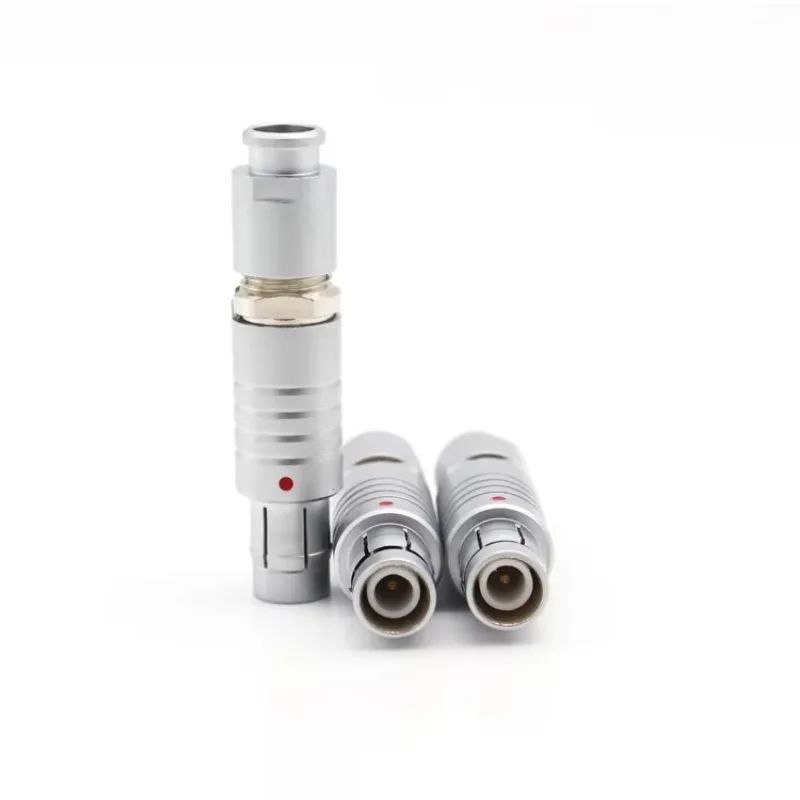 Factory Direct Sales Fischer 102 Coaxial Single-Core 1-Pin Waterproof Quick-Connect Female Socket Plug Push-Pull Connector