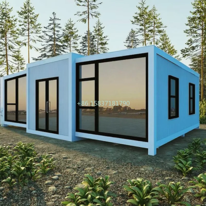 Luxury Prefab Tiny Homes Portable Container House Mobile Home Villas Expandable Folding House Container 1-4 Bedrooms To Live