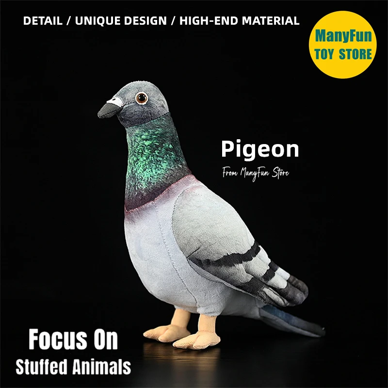 

Pigeon Plush Toy High Fidelity Wild Pigeon Plushie Dove Peluche Lifelike Stuffed Animals Simulation Doll Kawai Toy Gifts