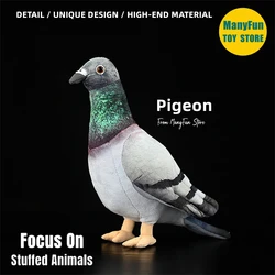 Pigeon Plush Toy High Fidelity Wild Pigeon Plushie Dove Peluche Lifelike Stuffed Animals Simulation Doll Kawai Toy Gifts