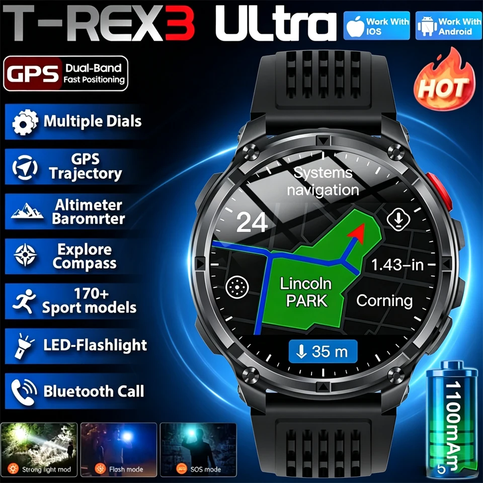 Outdoor Power Meter Box - 2026 New T-Rex3 Pro 1100mAh Battery