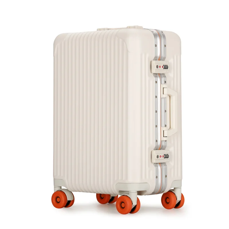 

Large-capacity Aluminium-framed Trolley Suitcase 28-inch Travel Luggage with Combination Lock Unisex 20-inch Cabin Suitcase