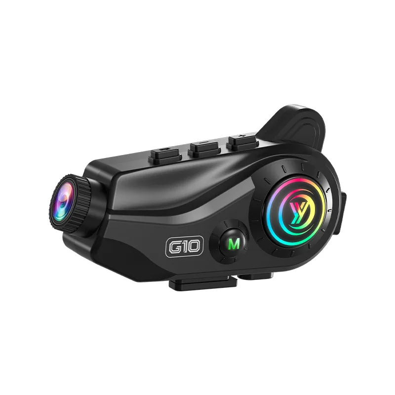 Motorcycle helmet, earphone recorder, recording camera 4K anti-shake and noise reduction, dual intercom wireless earphones