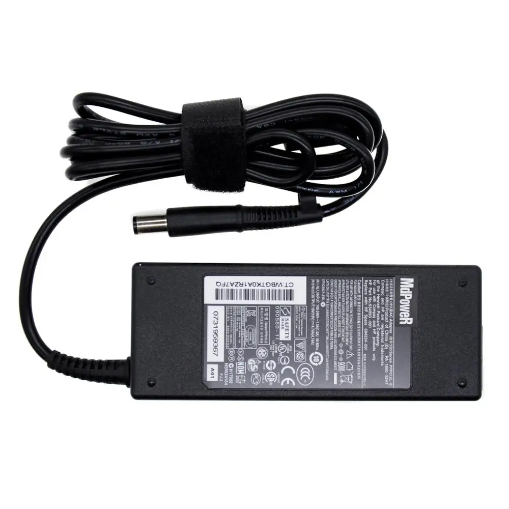 19 فولت 4.74A 90 واط التيار المتناوب محول شاحن الكمبيوتر المحمول ل HP PPP014L-SA PPP012A-S PPP012L-E PPP012H-S PPP012L-D جناح dv6 CQ43 42