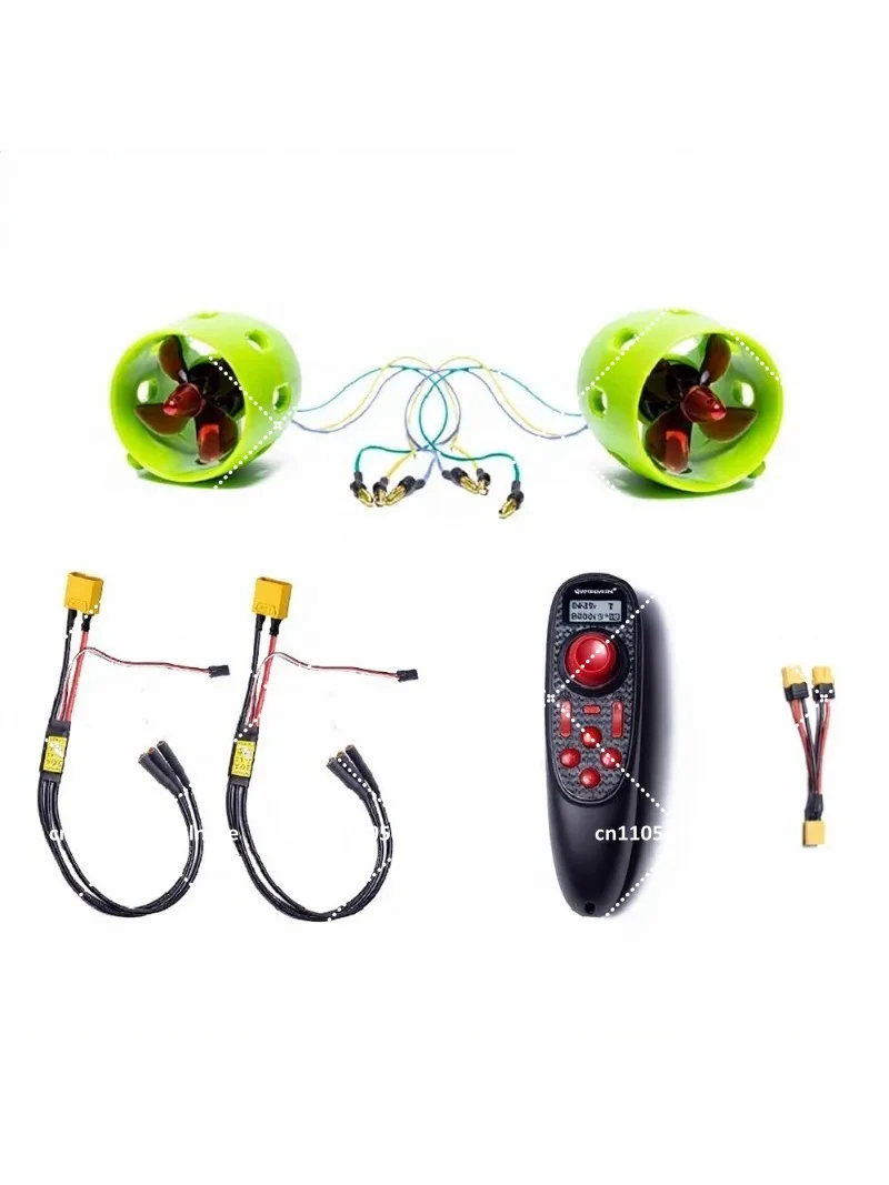 12V Waterproof U1 Brushless Underwater Propulsion Motor for RC Boat, Drone, Unmanned Boat, High Thrust - view 3