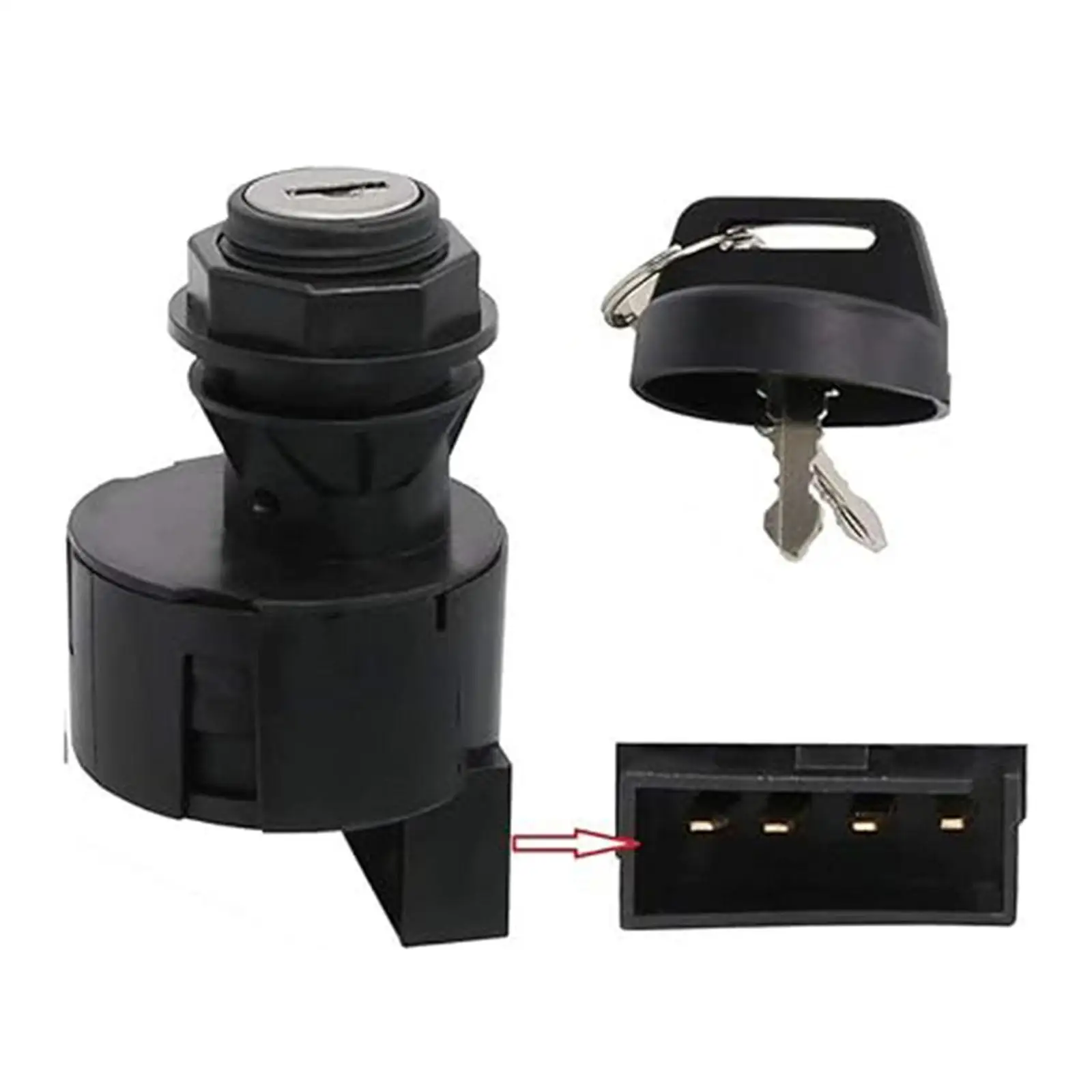 Ignition Switch with Key 4110264 Off/on/Start 3 Position Compatible with Polaris Sportsman 400 500 570 600 700 800 Ranger